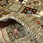 ギャッベ ペルシャ絨毯 茶色