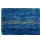 ギャッベ ラグ ブルー