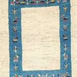 白のギャッベ玄関マット本物