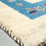 白のギャッベ玄関マット本物