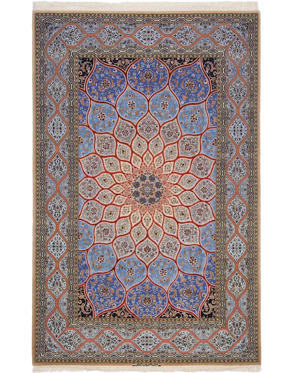 ダバリ工房 ペルシャ絨毯(160x245cm)イスファハン産 ウール＆シルク – SATHI RUGS