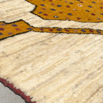 ギャッベ  ライオン ペルシャ絨毯 ラグ