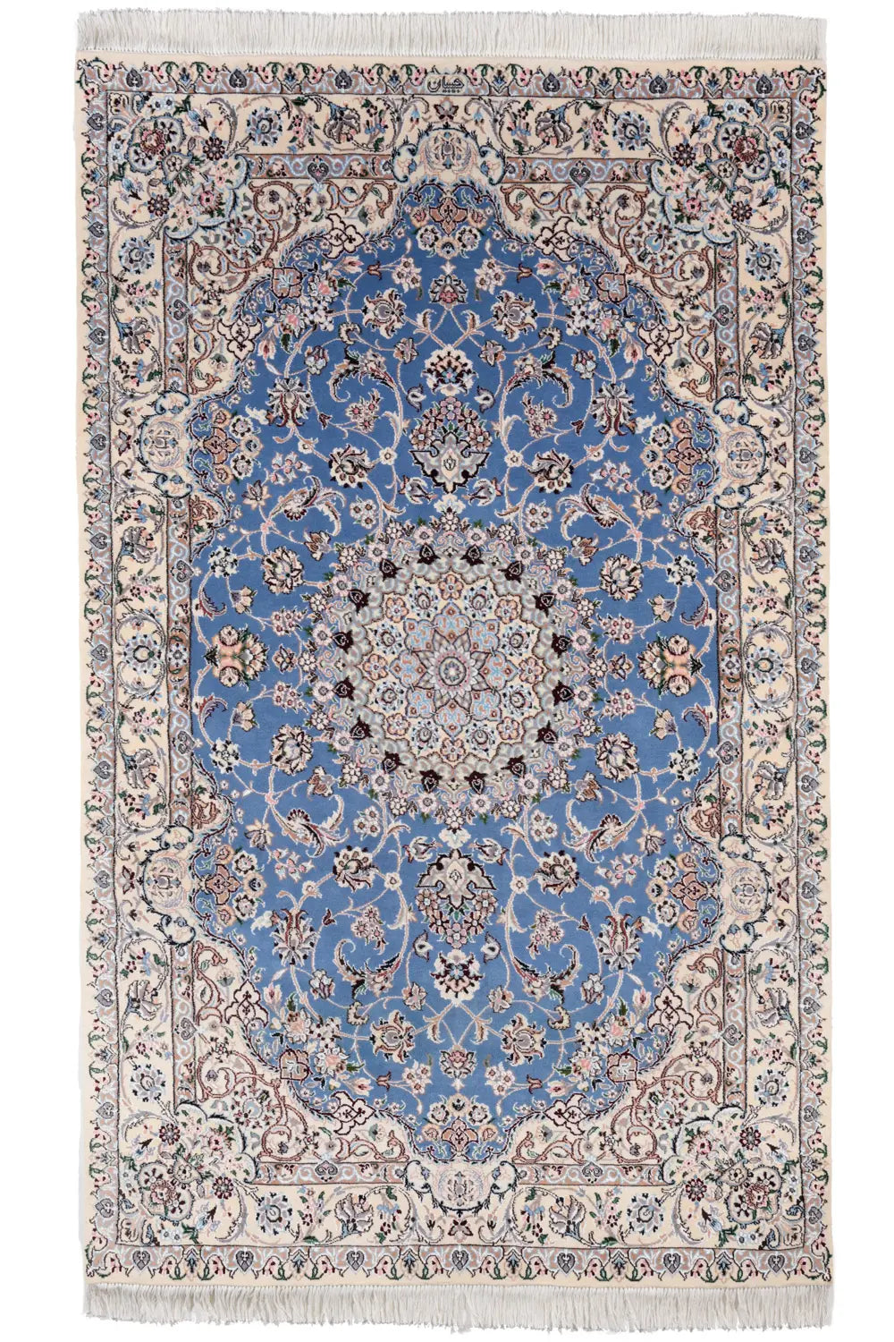 ナイン産 ペルシャ絨毯(ウール) ペルシャ絨毯 ナイン産 ウール 148x244cm 手織りラグ