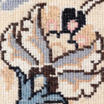 ペルシャ絨毯 ナイン 2畳 リビング ウール 赤 (レッド)