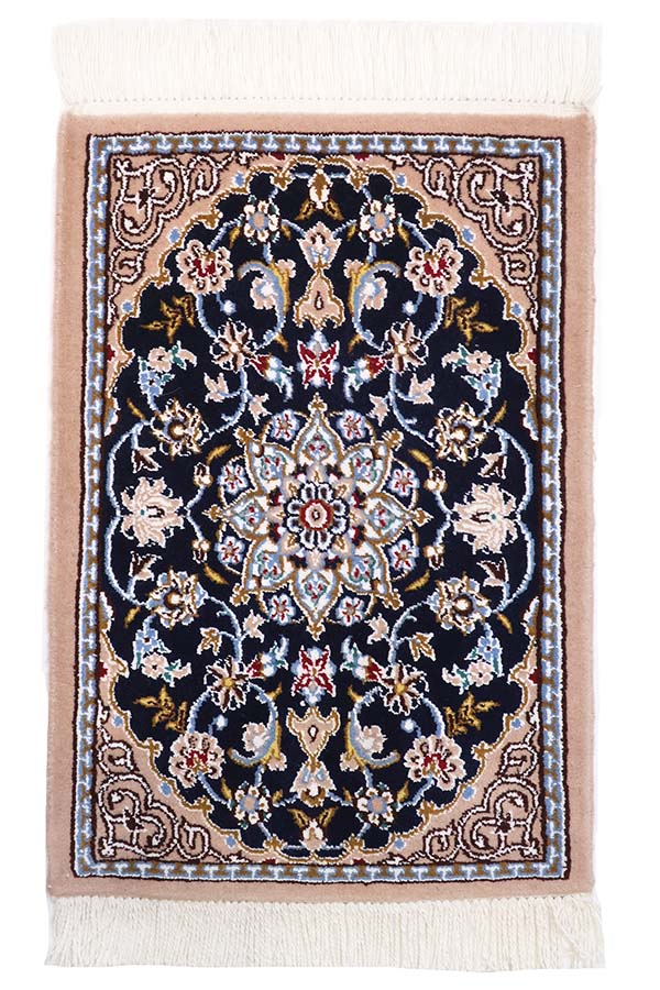 ペルシャ絨毯 ナイン産 ウール 41x58cm 手織りラグ ペルシャ絨毯 ナイン産 ウール 41x58cm 手織りラグ