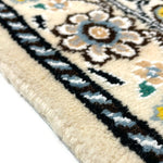 ペルシャ絨毯 ナイン ウール 玄関マット 黄色 (イエロー)