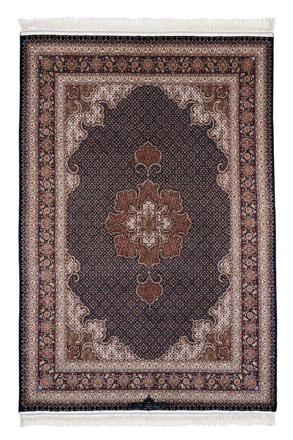ペルシャ絨毯　タブリーズ産　ウール　約155cm x 220cm