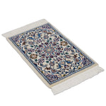 ペルシャ絨毯 ナイン ウール 玄関マット 白 (ホワイト)