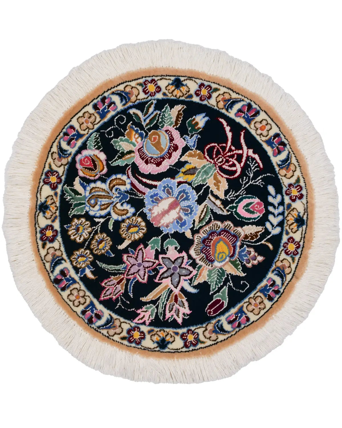 ペルシャ絨毯 ナイン産 ウール 約60cm x 60cm|SATHI RUGS ペルシャ絨毯 ナイン産 ウール 約60cm x 60cm|SATHI RUGS