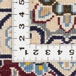 手織りペルシャ絨毯 ナイン産 約66cm x 93cm 玄関マット ラグ 山吹色