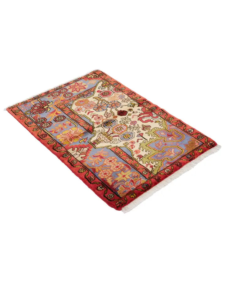 ペルシャ絨毯 ナハバンド産 70x97cm トライバルラグ 手織り ウール
