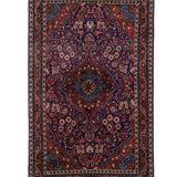 サルーク産ウール手織りペルシャ絨毯 花文様 110×180cm