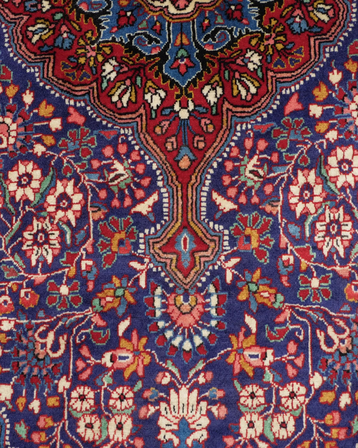 サルークウール絨毯 手織り花文様 SATHI RUGS