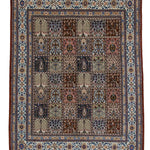 ムード産ペルシャ絨毯 ヘシティ柄 茶系 150×195cm