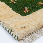 ペルシャ絨毯 ギャッベ 手織りラグ 玄関マット