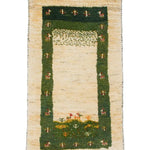 ペルシャ絨毯 ギャッベ 手織りラグ 玄関マット