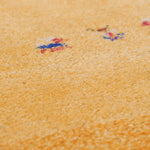 ペルシャ絨毯 ギャッベ 玄関マット 手織り オレンジ