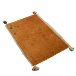 玄関マット ペルシャ絨毯 ギャッベ オレンジ