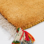 玄関マット ペルシャ絨毯 ギャッベ オレンジ