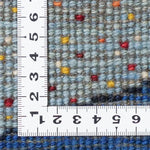 ギャッベ  ペルシャ絨毯 青 水色 玄関マット