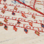 ペルシャ絨毯 ギャッベ 玄関マット アイボリー