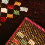 ギャッベ ペルシャ絨毯 赤 レッド 玄関マット 手織り ラグ