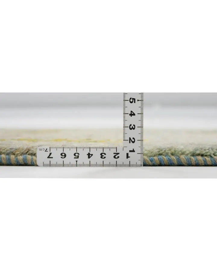 手織りペルシャ絨毯 ギャッベ 50x80cm 玄関マット 淡いブルー