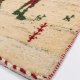 ペルシャ絨毯 ギャッベ ラクダ 60x90cm 玄関マット 手織りラグ
