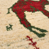 ペルシャ絨毯 ギャッベ ラクダ 60x90cm 玄関マット 手織りラグ