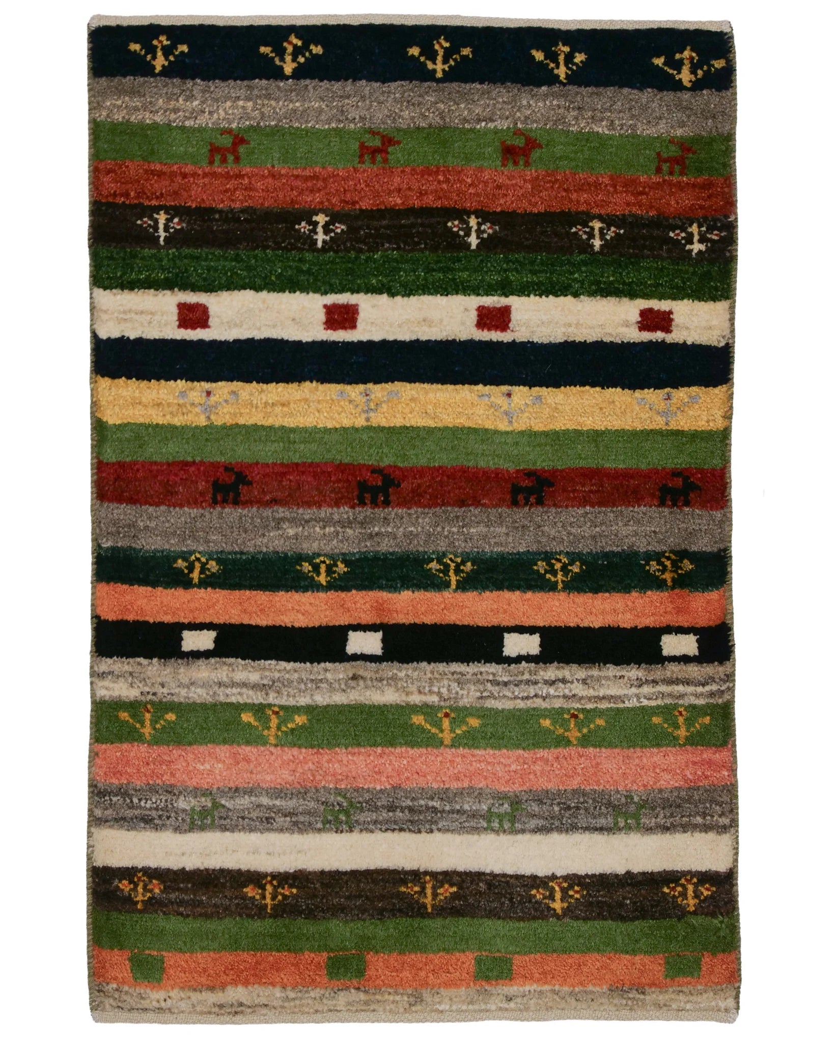 ギャッベ　ペルシャ絨毯 722 ギャッベ（ギャベ） 132×87cm｜ギャッベ｜ペルシャ絨毯の