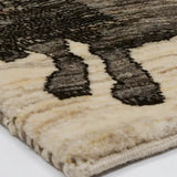 ペルシャ絨毯 ライオン ギャッベ 40x42cm 座布団 ファイン 手織りラグ
