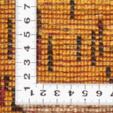 ライオンギャッベ 35x38cm ペルシャ絨毯 手織りラグ ウール 座布団
