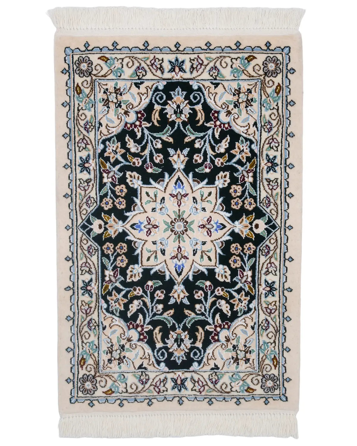 ペルシャ絨毯 ナイン産 約50cm x 80cm|SATHI RUGS ペルシャ絨毯 ナイン産 約50cm x 80cm|SATHI RUGS