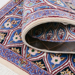 ペルシャ絨毯 ナイン産 約50cm x 85cm ゴンバッディ 玄関マット モスク 手織り ラグ