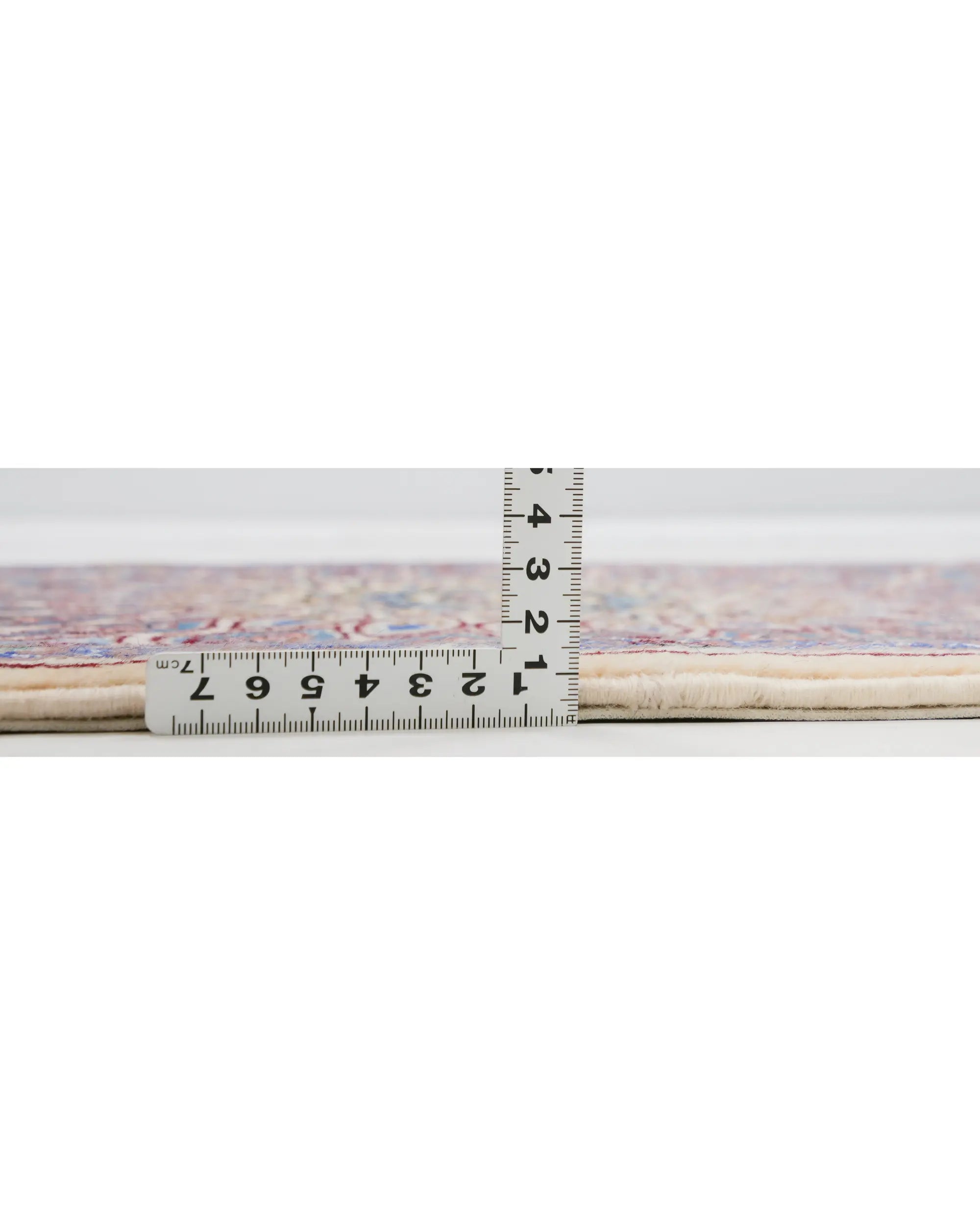 ペルシャ絨毯 ナイン産 約50cm x 85cm ゴンバッディ 玄関マット モスク 手織り ラグ