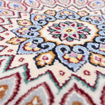 ペルシャ絨毯 ナイン産 約50cm x 85cm ゴンバッディ 玄関マット モスク 手織り ラグ