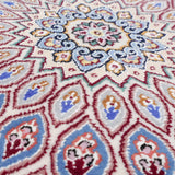 ペルシャ絨毯 ナイン産 約50cm x 85cm ゴンバッディ 玄関マット モスク 手織り ラグ