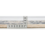 手織り ペルシャ絨毯 ナイン産 ウール&シルク 40x60cm 玄関マット 青 ブルー ラグ