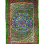 ペルシャ絨毯 クム シルク 玄関マット 黄緑 グリーン