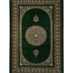 ペルシャ絨毯 マスミ工房 クム産 シルク 80x122cm 緑 グリーン 玄関マット 手織り ラグ