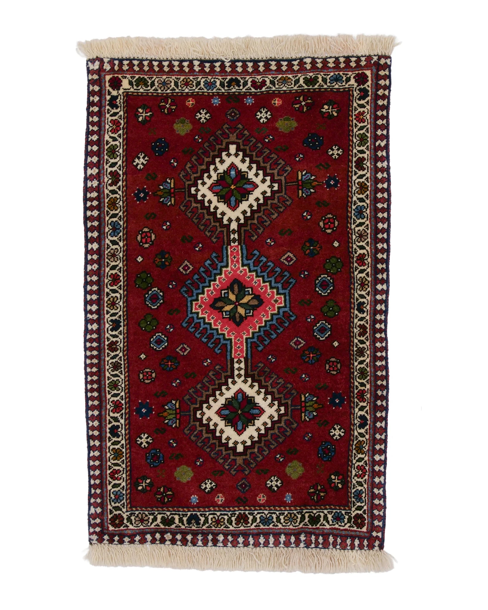ペルシャ絨毯 ヤラメ 60x92cm トライバルラグ 玄関マットサイズ ペルシャ絨毯 ヤラメ 60x92cm トライバルラグ 玄関マットサイズ