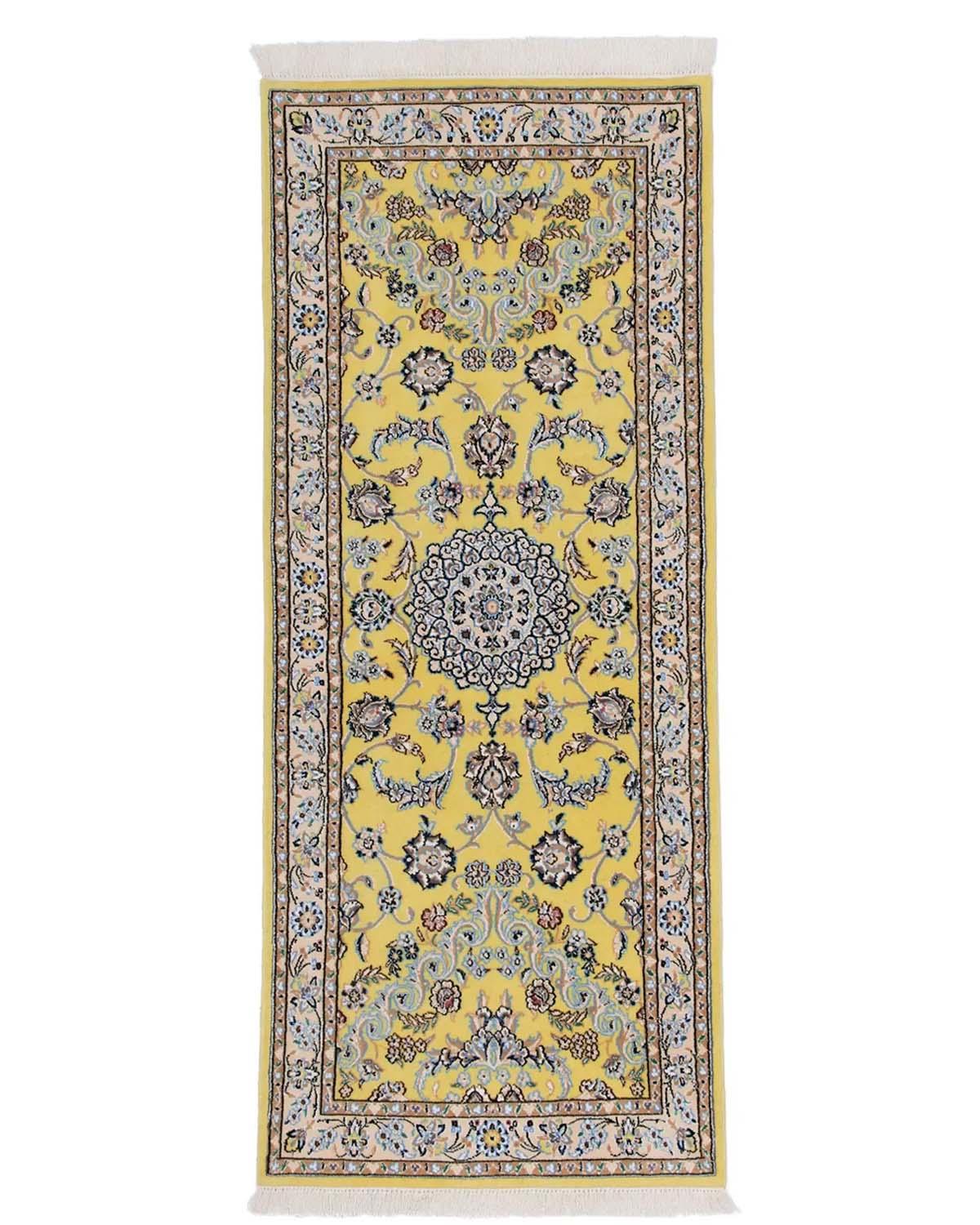 【NEW】ペルシャ絨毯 ナイン産 約80cm x 194cm