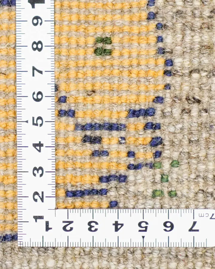 ペルシャ絨毯 ギャッベ 40x40cm 座布団 うさぎ 手織りラグ