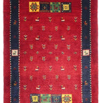 ギャッベ  ペルシャ絨毯 赤