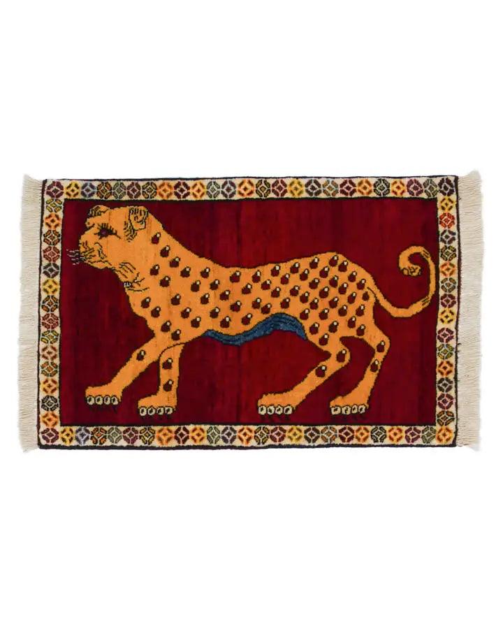 ライオンギャッベ 約68cm x 93cm|SATHI RUGS ライオンギャッベ 約68cm x 93cm|SATHI RUGS