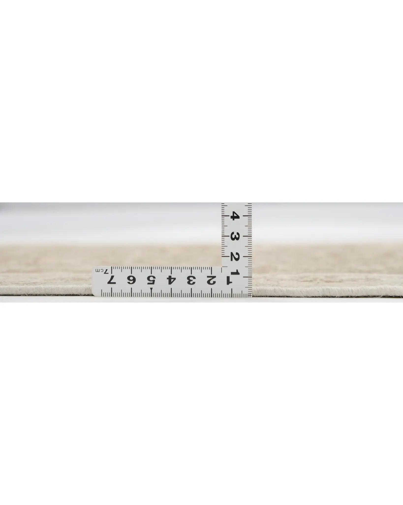 トルコ絨毯 ゼロパイル 約84cm x 134cm 淡いベージュ 手織り ラグ