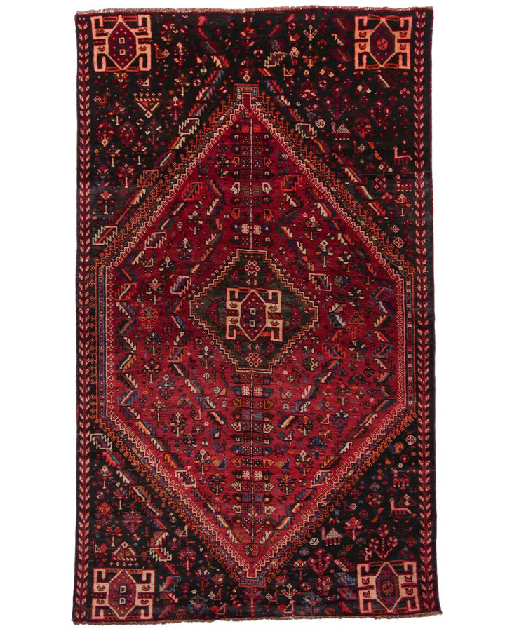 ペルシャ絨毯 アバデ産 ヴィンテージ 約135cm x 227cm