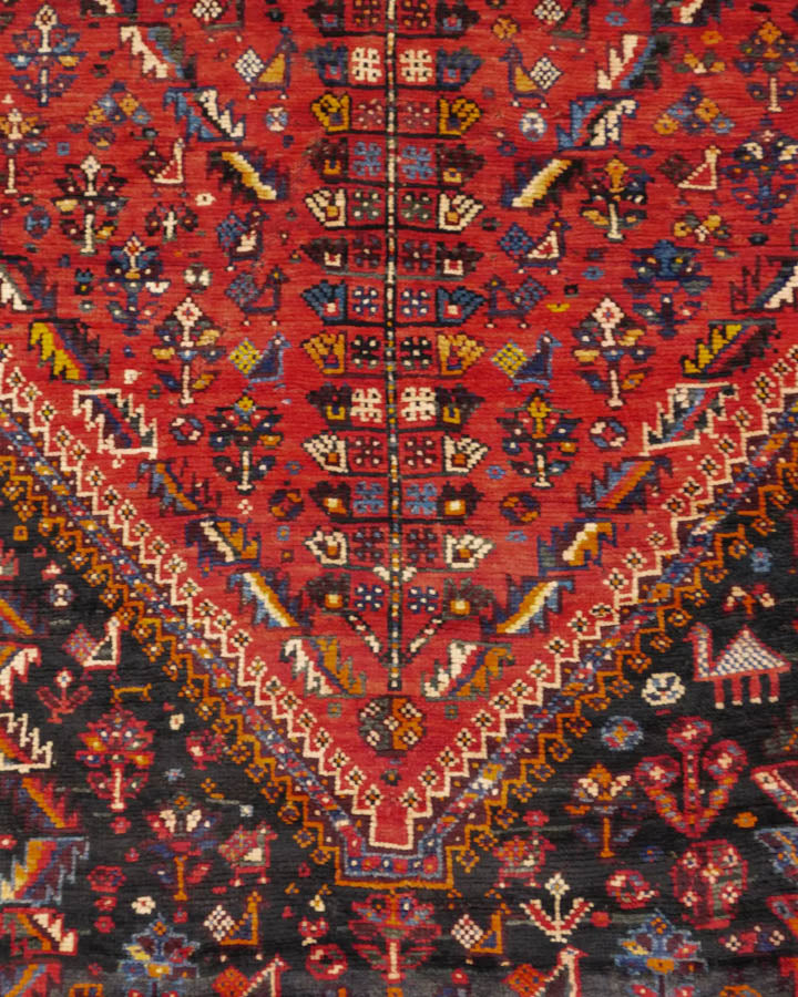 ペルシャ絨毯 アバデ産 ヴィンテージ 約135cm x 227cm