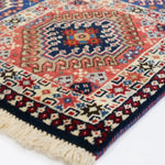 ペルシャ絨毯 ヤラメ 60x101cm 玄関マット 手織りラグ