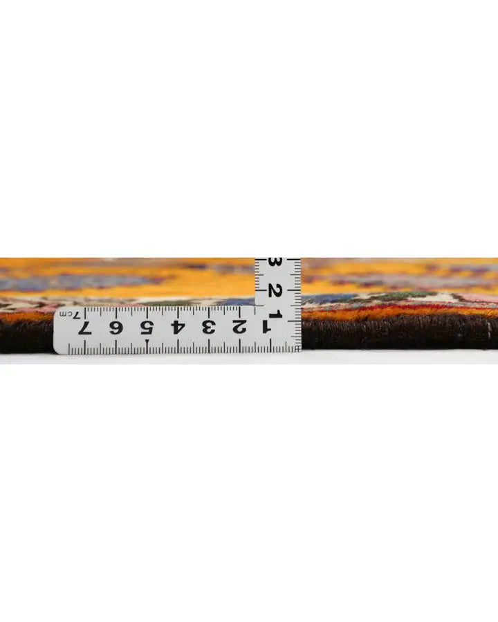 ペルシャ絨毯 ヤラメ 68x100cm 玄関マット オレンジ 手織り ラグ ウール